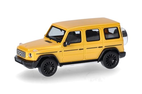 herpa 430760-004 Modellauto Mercedes-Benz G-Klasse, Solar Beam, Miniatur im Maßstab 1:87, Sammlerstück, Made in Germany, Modell aus Kunststoff, Farbe: metallic Miniaturmodell, Mehrfarbig von herpa