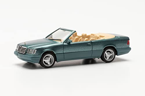 Herpa Modellauto Mercedes-Benz 320 CE Cabrio mit Brabus-Monoblock IV Felgen, originalgetreu im Maßstab 1:87, Auto Modell für Diorama, Modellbau Sammlerstück, Deko Automodelle aus Kunststoff von herpa