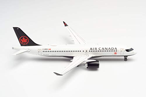 herpa 570619 Air Canada Airbus A220-300in Miniatur zum Basteln Sammeln und als Geschenk, Mehrfarbig von herpa