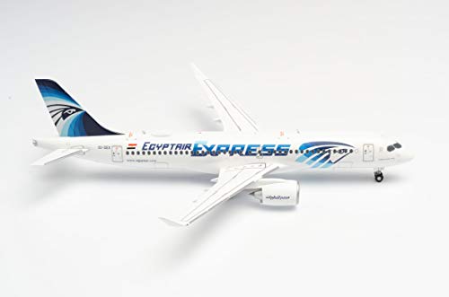 Egyptair Express Airbus A220-300 in Miniatur zum Basteln Sammeln und als Geschenk von herpa