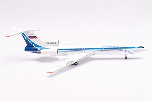 herpa 571036 Siberia Airlines Tupolev TU-154M – RA-85619 Julia Fomina in Miniatur zum Basteln Sammeln und als Geschenk, Mehrfarbig von herpa