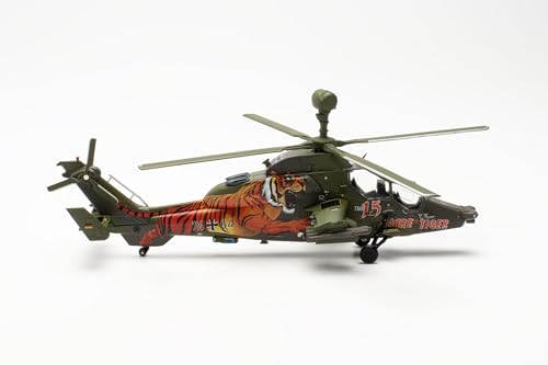 herpa Modellflugzeug German Army Aviation Corps Airbus EC665 Tiger, Franco-German Tiger Training Center, Le Luc, France 15 Years im Maßstab 1:72, Sammlerstück, Modell ohne Standfuß, Metall von herpa