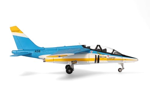 herpa 580861 Modellflugzeug Lockheed Alpha Jet-U.S. Navy VTX-TS Competition – A58, Miniatur im Maßstab 1:72, Sammlerstück, Modell ohne Standfuß, Metall, Mehrfarbig von herpa