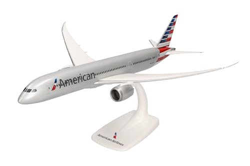 herpa 612043 Other License Snap-Fit Modellflugzeug American Airlines Boeing 787-9 Dreamliner, Miniatur im Maßstab 1:200, Sammlerstück, Modell mit Standfuß, Kunststoff Miniaturmodell, Farbig von herpa