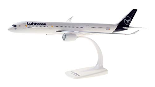 herpa 612258 – Airbus A350-900, Lufthansa Passagierflugzeug, Wings, Modell Flugzeug mit Standfuß, Flieger, Modellbau, Miniaturmodelle, Sammlerstück, Kunststoff - Maßstab 1:200 von herpa