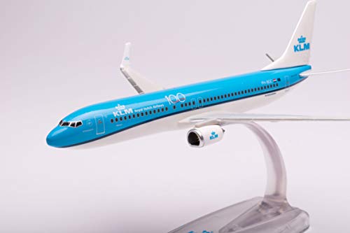 herpa 613040 – Boeing 737-800 KLM, PH-BGC "Pijlstaart/Pintail", Modell Flugzeug mit Standfuß, Flieger, Miniaturmodelle, Kleinmodell, Sammlerstück, Detailgetreu, Kunststoff, Mehrfarbig - Maßstab 1:200 von herpa