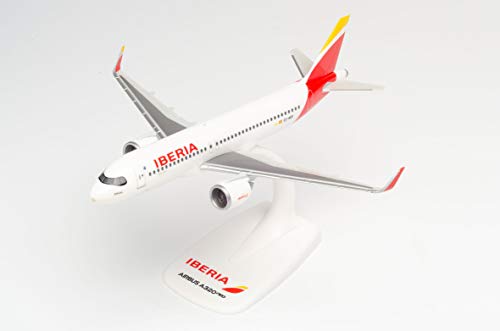 herpa 613064 Iberia Airbus A320 neo – EC-NER Barajas in Miniatur zum Basteln Sammeln und als Geschenk, Mehrfarbig von herpa