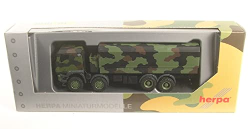 herpa 746922 Iveco Modell Trakker 8x8 geschützt Pritschen-LKW, Miniatur im Maßstab 1:87, Sammlerstück, Made in Germany, aus Kunststoff Miniaturmodell, Mehrfarbig von herpa