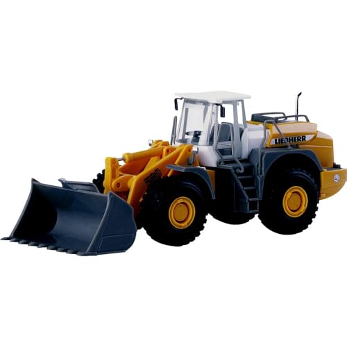 herpa Liebherr Wheel Loader 148122-001 – Radlader L580, Baustellen Fahrzeug, Model Bagger, Miniaturmodelle, Truck, Sammlerstück, Kunststoff-Maßstab 1:87, farbig von herpa