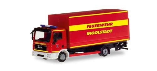 herpa Man TGL Planen-LKW mit Ladebordwand Feuerwehr Ingolstadt von herpa