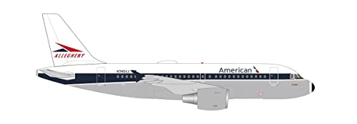 herpa Modellflugzeug American Airlines Airbus A319, Allegheny Heritage Livery – N745VJ, Miniatur im Maßstab 1:200, Sammlerstück, Modell ohne Standfuß, Kunststoff von herpa