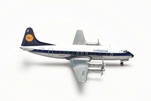 herpa Modellflugzeug Vickers Viscount 800 - Lufthansa Stargazer Maßstab 1:200- Modellbau Flugzeug, Flugzeugmodell für Sammler, Miniatur Deko, Flieger ohne Standfuß aus Metall, Mehrfarbig, 572255 herpa Modellflugzeug Vickers Viscount 800 - Lufthansa Stargazer Maßstab 1:200- Modellbau Flugzeug, Flugzeugmodell für Sammler, Miniatur Deko, Flieger ohne Standfuß aus Metall, Mehrfarbig, 572255 von herpa