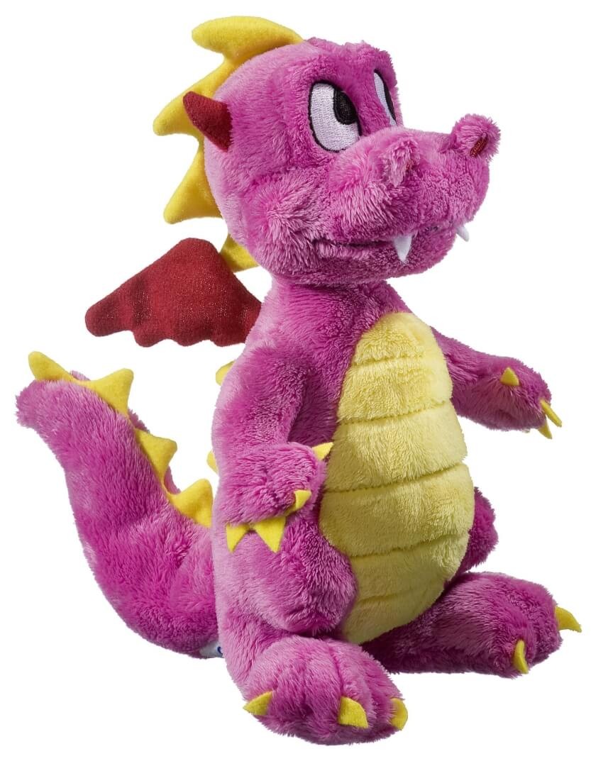 Drache stehend pink, 20 cm - Plüschtier Drache von heunec