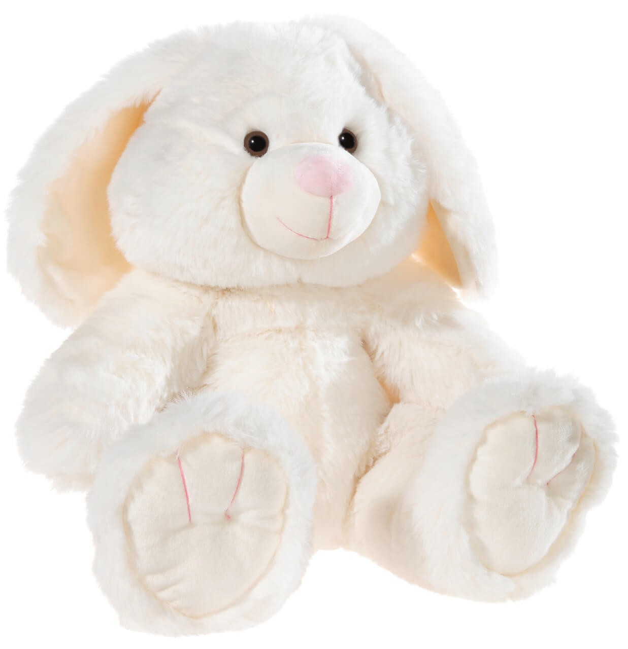 Kuscheliger Hase Fluffi, creme, 30cm, Plüschtier Hase von heunec