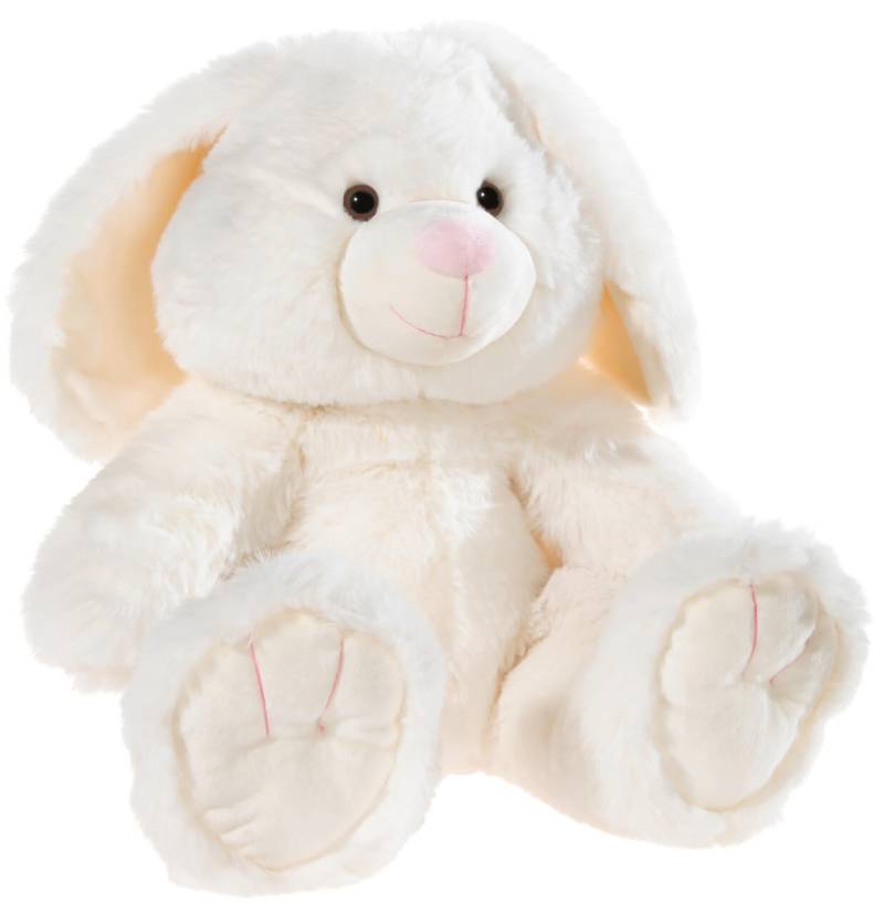 Kuscheliger Hase Fluffi, creme, 30cm, Plüschtier Hase von heunec