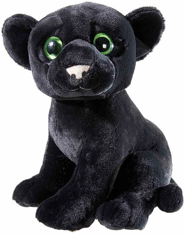 MISANIMO Panther sitzend mit Glitzeraugen, 45cm von heunec