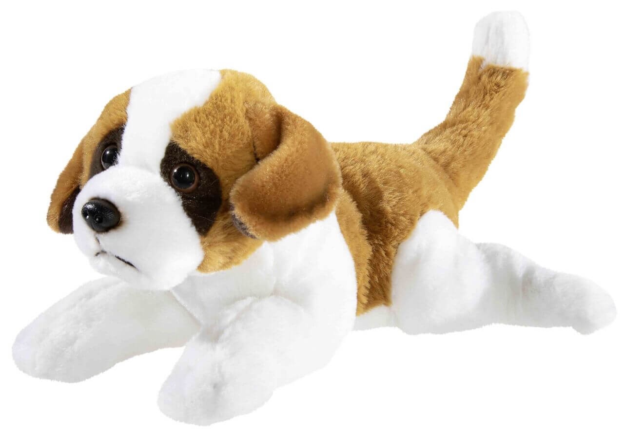 PUPPY Bernhardiner Welpe liegend, Plüschtier Hund, 30 cm von heunec