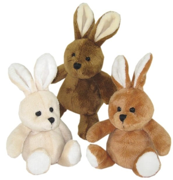 Plüschtier Hase Knuffel, 12 cm, 1 Stück, sortierte Ware von heunec