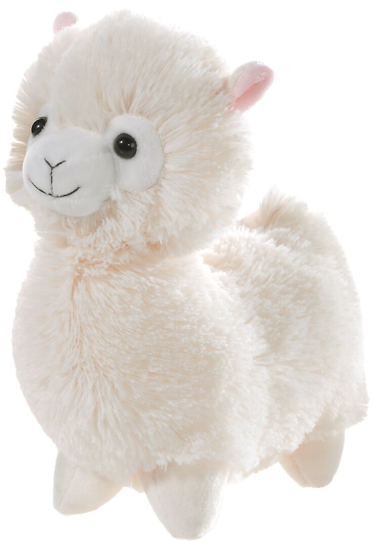 Plüschtier Lama stehend, creme, 18cm von heunec