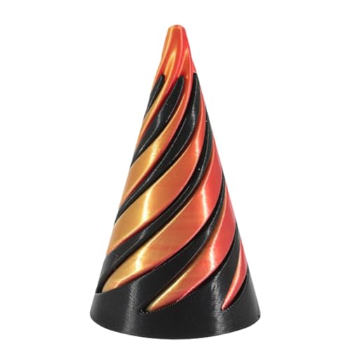 Unmögliche Pyramiden Passthrough, 3D Gedruckte Spiral Cone Fidget Toy, Ägyptische Pyramide Ägypten Deko Statue, Stressabbau Fingerspiele, Desktop Deco Souvenir von hfdsythgd