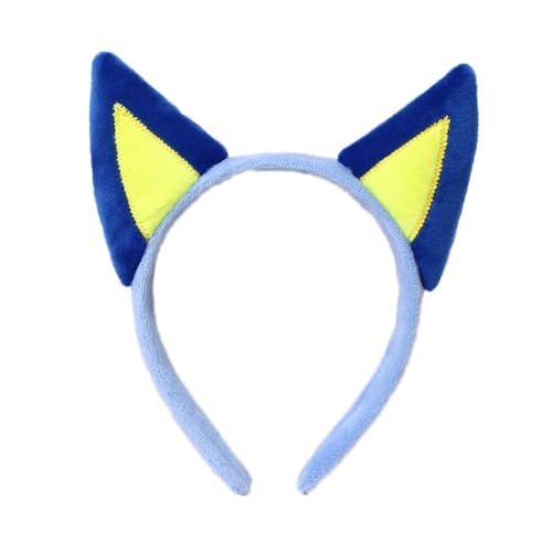 hgnxa Cosplay Anime Charakter Stirnband Elastische Hund Ohr Form Haar Hoop Plüsch Kopfschmuck Weihnachten Maskerade Party Stirnband von hgnxa