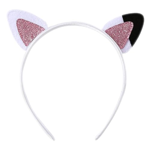 hgnxa Niedliches Anime-Ohr-Stirnband für Make-up, Ostume, Haarlippe, Halloween, Party, Kopfschmuck für Damen, Gesichtswäsche, Kopfbedeckung von hgnxa