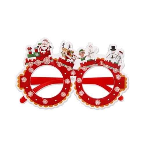 hgnxa Weihnachtsbrille Weihnachtsmann Brille Rahmen Foto Weihnachtsdekorationen 2024 Neujahr Party Supplies von hgnxa