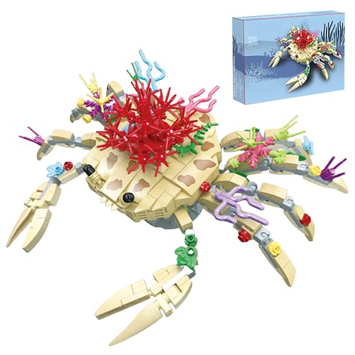 Krabbe Bausteine Bausatz, 441 Klemmbausteine Micro Brick Meerestier Spielzeug Bauset, Heimdeko und Bürokunst, kreatives Geschenk für Jugendliche ab 6 Jahren Krabbe Bausteine Bausatz, 441 Klemmbausteine Micro Brick Meerestier Spielzeug Bauset, Heimdeko und Bürokunst, kreatives Geschenk für Jugendliche ab 6 Jahren von highdar