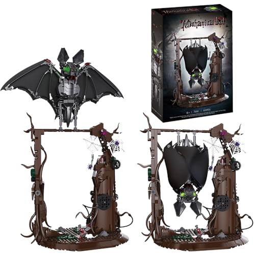 Mechanische Fledermaus Bauset, 839 Klemmbausteine Steampunk Gothic Design, Bewegliche Flügel, MOC Konstruktionsspielzeug Herausforderndes Hobby & Deko Highlight für Fantasy Fans Mechanische Fledermaus Bauset, 839 Klemmbausteine Steampunk Gothic Design, Bewegliche Flügel, MOC Konstruktionsspielzeug Herausforderndes Hobby & Deko Highlight für Fantasy Fans von highdar