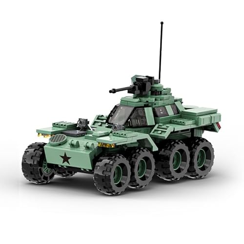 Technik Gepanzertes Fahrzeug für XM808 Twister Bausteine Set, 458 Klemmbausteine Gelenkiges gepanzertes Aufklärungsfahrzeug mit hoher Mobilität, Geschenk für 6+ Jahre Jungen und Erwachsene von highdar