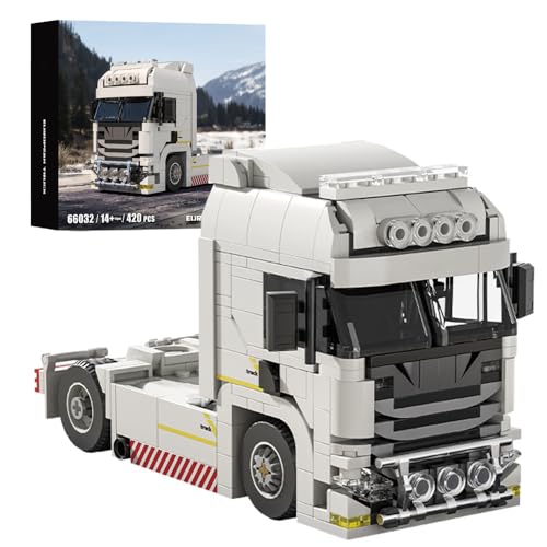 highdar Technik Bausteine LKW Bausatz, 420 Klemmbausteine Technik Truck Modellbausatz, MOC Konstruktionsspielzeug für Kinder und Erwachsene highdar Technik Bausteine LKW Bausatz, 420 Klemmbausteine Technik Truck Modellbausatz, MOC Konstruktionsspielzeug für Kinder und Erwachsene von highdar