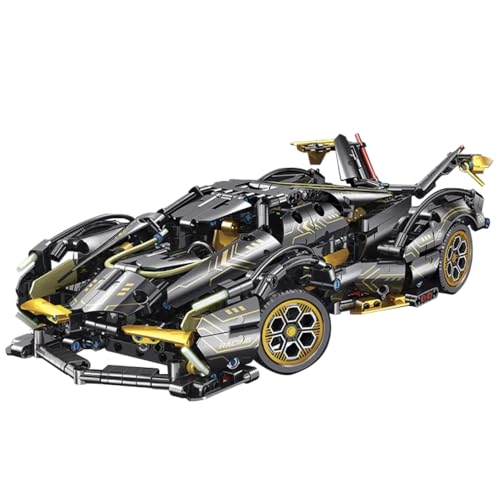 highdar Technik Sportwagen Bausteine Sets, 1012 Teile 1:14 STEM Supersportwagen Modellbausatz,MOC Klemmbausteine Konstruktionsspielzeug, Rennwagen für Erfahrene Baustein Enthusiasten von highdar