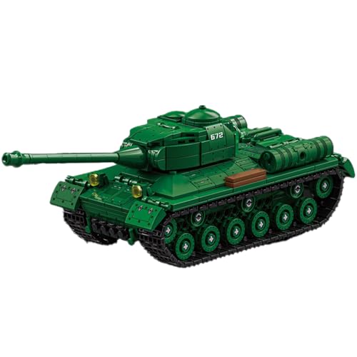 highdar Technik Tank Bausteine für is-2 Heavy Tank, 752 Klemmbausteine WW2 Armee Tank Spielzeug Modellbausatz, Konstruktionsspielzeug Geschenk für Jungen Kinder und Jugendliche von highdar