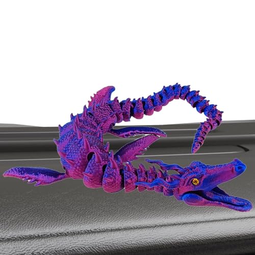 Artikulierter Drache, Drache 3D gedruckt | 3D-Drachen mit flexiblen Gelenken,Voll beweglicher Drache, Zappeldrache für Kinder, Jungen, Erwachsene, verbessert die Konzentration von higyee