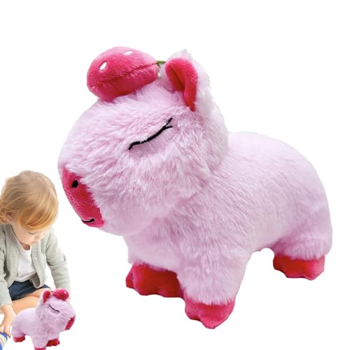 Gefülltes Capybara, Capybara Stofftier,Weiche Tierplüschpuppen Capybara-Puppe Süßes Spielzeug | Capybara Stuff, Spielzeugfüllung, lustiges Stofftier für Kinder, Zuhause, Familie, Mädchen von higyee