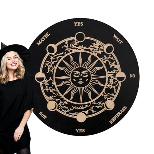 Spirit Board Ouija | Holzernes Entscheidungsbrett mit Buchstaben für Nachrichten,Geisterdekorationen und Geisterbrett Spiel für Themenpartys und Versammlungen Spirit Board Ouija | Holzernes Entscheidungsbrett mit Buchstaben für Nachrichten,Geisterdekorationen und Geisterbrett Spiel für Themenpartys und Versammlungen von higyee