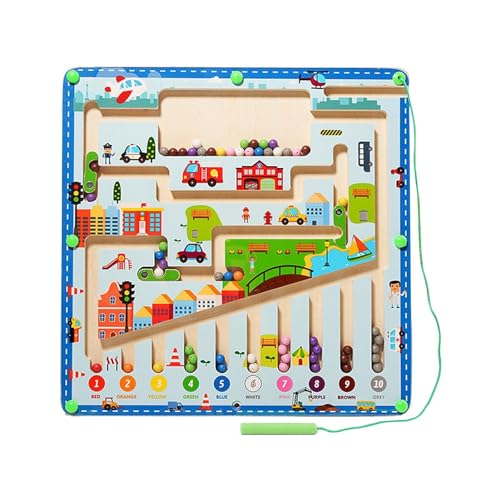 higyee Dinosaurier-Magnetlabyrinth, magnetisches Farblabyrinth | Feinmotorikspielzeug für Kleinkinder mit Dinosauriermuster - Road Trip Reisespielzeug Kinder Logikspiel -Bildung von higyee
