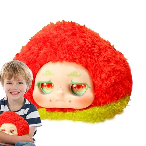 higyee Obst-Plüschtiere,Obst-Plüschtiere - Süßes Gesicht, große Augen, weiches Puppenspielzeug,Anschmiegsame Plüschpuppen für die Heimdekoration, kleine Plüschtiere für und Mädchen von higyee