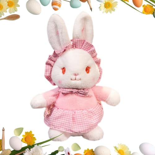 higyee Plüschhasenspielzeug,Plüsch-Osterhase - Süßes weiches Osterhasen-Stofftier,Bequeme Tierpuppe für Freundin, Ehefrau, Freundin, Schwester, Tochter von higyee