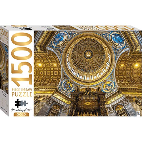 (New May) Mindbogglers Gold Panoramic 1500 Piece Jigsaw: St.Peters Basilica (unit 3) von hinkler