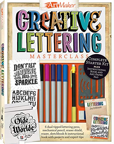 Hinkler Books Art Maker Creative Lettering Masterclass Kit von hinkler