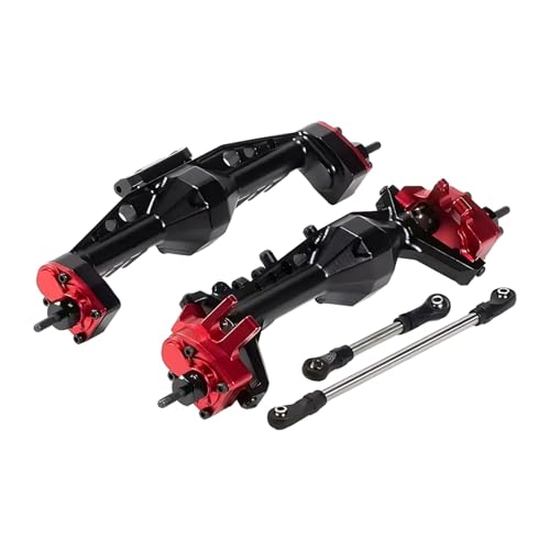 hjuink RC-Achsen-Komplettset Kompatibel Mit Axial Für SCX10 1/10 RC Autoteil RC Autozubehör Ersatzteile Aluminiumlegierung Vorder- Und Hinterachse Ersatzteile (Color : 2) von hjuink