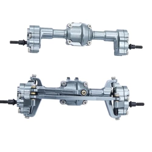 hjuink RC-Achsen-Komplettset Kompatibel Mit FMS Für FCX18 FCX24 1/24 RC Autoteil Aluminiumlegierung Vorder- Und Hinterachse RC-Autozubehör RC-Auto-Upgrade-Zubehör(Color:2) von hjuink