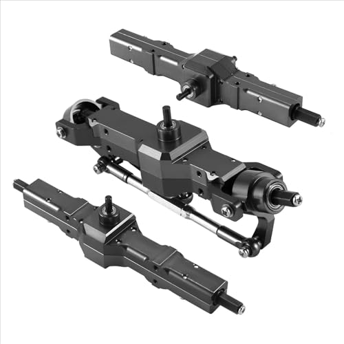 hjuink RC-Achsen-Komplettset Kompatibel Mit WPL B16 B36 6WD 1/16 RC-Autoteilen, Aluminiumlegierung Vorne/hinten/Brückenachsteil-Set, Langlebiger Ersatz Für Upgrade-Teile von hjuink