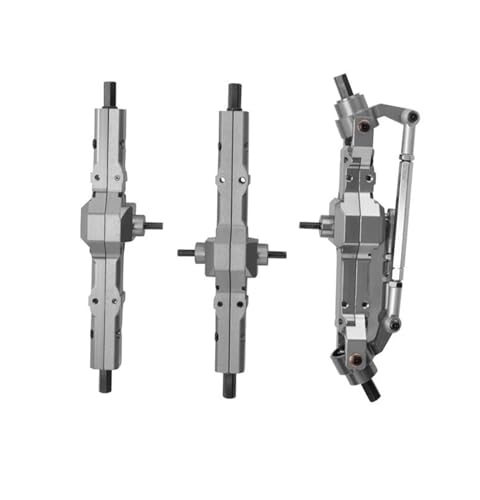 hjuink RC-Achsen-Komplettset Kompatibel Mit WPL B16 B36 FY004 Metall Vorne Mitte Hinten Brücke Achse Getriebe 1/16 RC Auto LKW Upgrade Teile Zubehör von hjuink