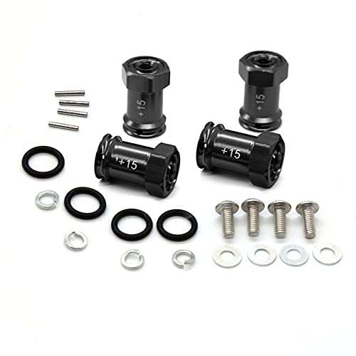 hoaker Metall Sechskant Rad Naben Erweiterungs Adapter für 1/16 Mini E- Slash Summit RC Auto Upgrade Teile, 6 von hoaker