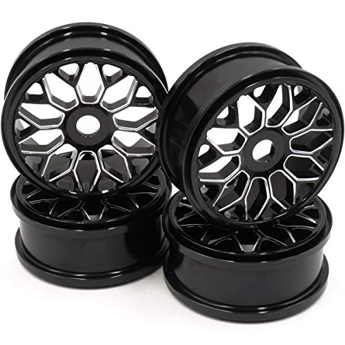 hobbysoul 4 Stück RC 1/8 Aluminium Leichtmetallfelgen Felgen Sechskant 17mm für 1/8 Buggy On Road Reifen Reifen hobbysoul 4 Stück RC 1/8 Aluminium Leichtmetallfelgen Felgen Sechskant 17mm für 1/8 Buggy On Road Reifen Reifen von hobbysoul