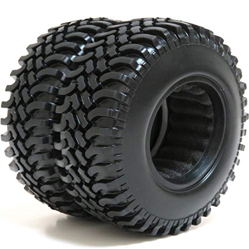 hobbysoul RC 1.9 Mud Terrain Reifen Crawler Off Road Reifen Höhe 100 mm passend für 1/10 1,9 Beadlock-Felge von hobbysoul