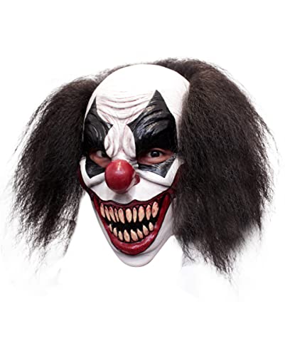 Horror-Shop Darky Halloween Clown Maske, White,black,red von Horror-Shop