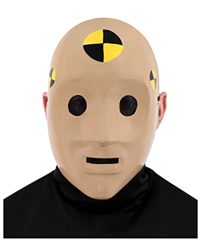 horror-shop Crashtest Puppe Halbmaske - Unfall - Dummy Maske - Maske - Kostüm - Erwachsene von horror-shop